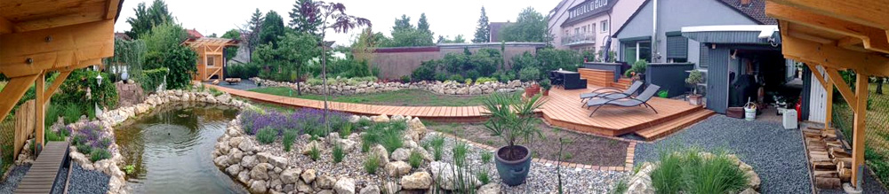 Garten Panorama Bild